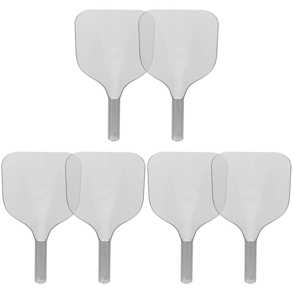 Inoomp 6Pcs Salon Haircut Face Mask Shield Pet Transparent Hairspray Cover