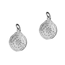 2Pièces Pendentifs Bouddhistes Argentés Accessoires DIY Élégants