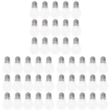 45Pièces Tubes Rond Transparents En Plastique Pour Gloss À