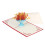 Cartes De 3D Rouges En Fait Main Pour 1