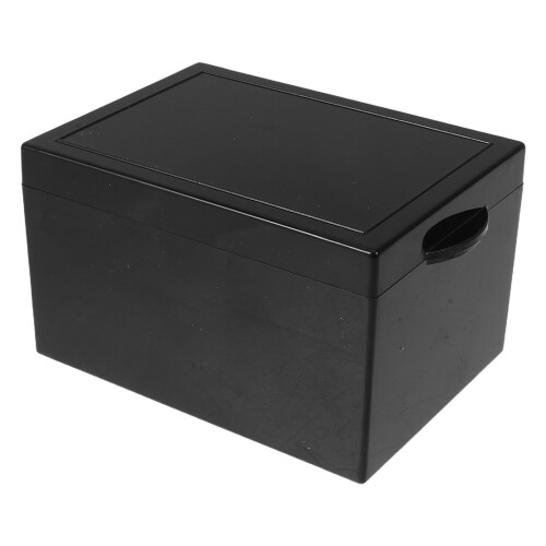 Black Acrylic Light Blocking Medicine Storage Bin for Home Travel