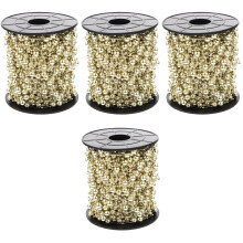 4 Stuks ABS Gouden Kunstparelstrengen Voor Feest En Bruiloft Decor