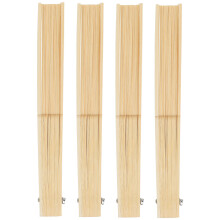 Beige DIY Japanese Hand Fan Frames with Bamboo Material