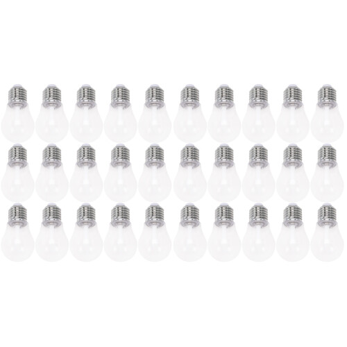 30Pcs Round Transparent Lip Gloss Tubes Durable Plastic Storage