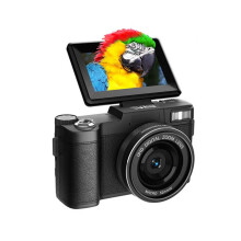 5K Ultra HD 64MP WiFi Digitalkamera mit Klappbildschirm & Makroobjektiv Black