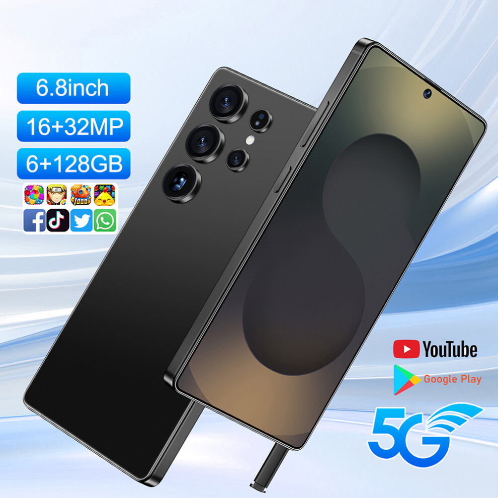 Gamakoo G25 Ultra Unlocked 5G Smartphone 6Gb+128Gb Android 15 Dual Sim Mobile Black
