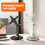 Ergonomic Computer Screen Mount With 3 Axises-Silver Base 155mm 3