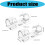 Kabel-Organizer, Clip, transparent, selbstklebend,-2 4