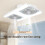 Remote Control Exhaust Fan Light E27 Small Ceiling Fan-Blue 3