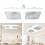 Remote Control Exhaust Fan Light E27 Small Ceiling Fan-Blue 5