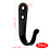 Wall Mounted Coat Hook with Screws Metal Hanger Wall Hook-1 4