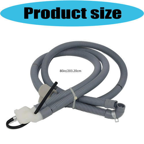 ABS Drain Hose 80inch Plastic Texture Suitable for Front Load 2