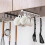 Hooks Under Shelf Cups Rack Drilling Coffee Cups Holder for Cabinet-B 2