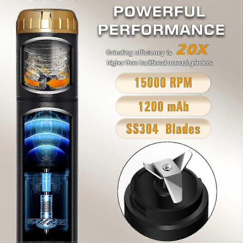 USB Rechargeable Spice Mill for Herbs and Spices, Fast Grinding Tool 2