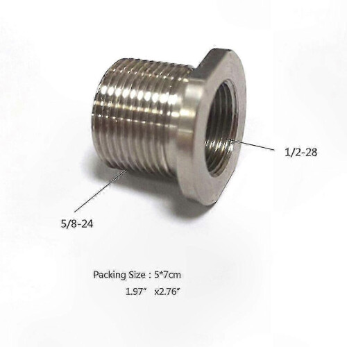 1/2-28 to 5/8-24 Suppressor Adapter for Single Core Fuel Filter 2