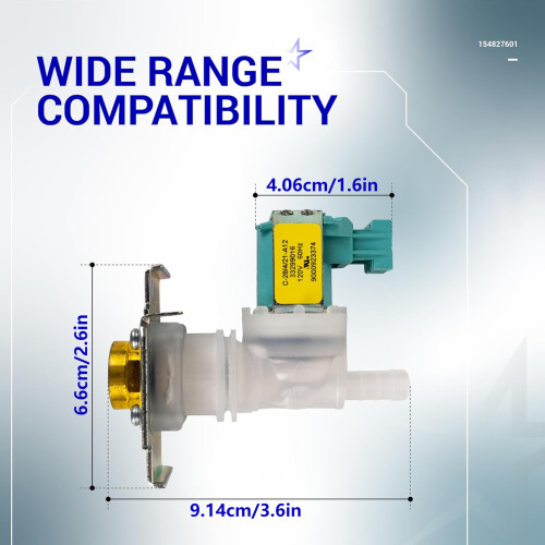 Precise Size Dishwasher Water Inlet Component Substitute For 2