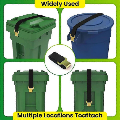 Trash Can Lock,Garbage Can Lock for Animal with Metal Claw 2pc 2