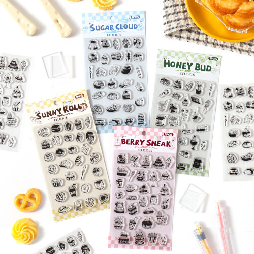 Scrapbooking Decorative Stamper Clear Silicone-halva clouds 1