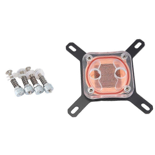 For CPU Water Cooling Head,Black Bracket Transparent Cover 1