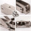 500mm Stainless Steel Folding Wall Shelf with Triangular Support, 225kg Max Load for Tables & Benches (2-Pack) 4