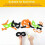3-Piece Loop Scissors Set, Mini Spring-Loaded Training Scissors with Comfort Grip Handles for Special Needs Users 3