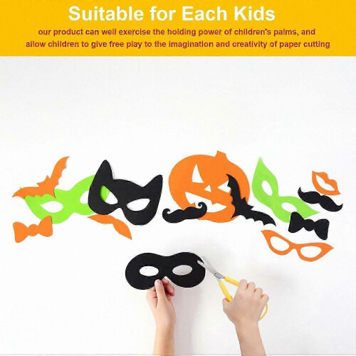 3-Piece Loop Scissors Set, Mini Spring-Loaded Training Scissors with Comfort Grip Handles for Special Needs Users 2