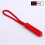 Plastic zipper puller, plastic puller, red 2