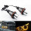 Amber LED Angel Eye Marker Halo Bulbs for E39 E53 E60 E63 E64 E66 E87 5 6 7 X3 X5 [2-Pack] 3