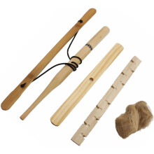 Kit de ignição de fogo de madeira de broca ferramenta de fogo ao ar livre marcador de atrito de madeira natural acampamento