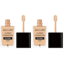 wet n wild Photo Focus Matte Liquid Foundation Buff Bisque, Vegan & Cruelty-Free (Pack of 2)