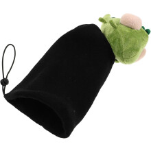 Housse de casque de ski en peluche crocodile noir pour snowboard