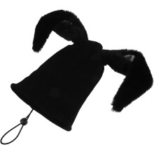 Housse de casque de ski/snowboard en peluche avec oreilles, protection universelle pour casque de snowboard en tissu extensible