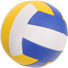 Ballon d'entraînement de volley-ball souple, épaisseur 1,6, blanc, bleu, jaune, numéro 5 standard, cousu à la machine, anti-éclatement