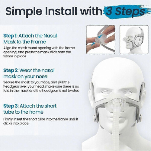 Silicone Nasal Cushion for N20 CPAP Mask Replacement (M) 2