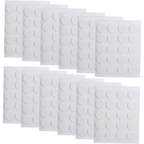 Pegatinas autoadhesivas de doble cara para mechas de velas (12 hojas)