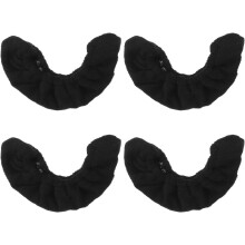 2 pares de protectores elásticos suaves negros para patines de hielo, hockey y patinaje artístico, protectores de cuchillas, funda elástica.