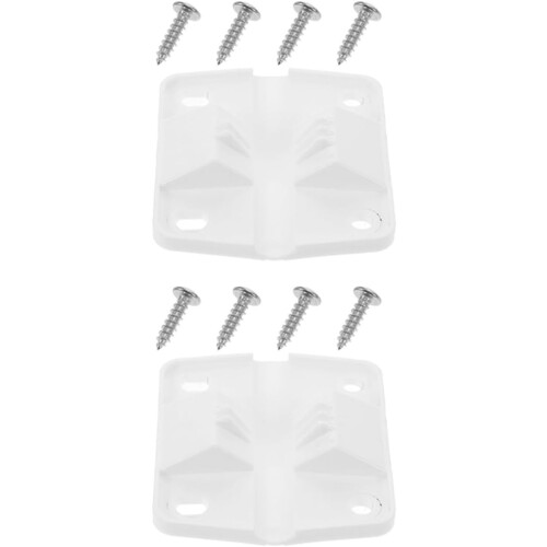2 Sets Cooler Hinges Replacement with Screws Plastic Cooler Box Hinges Accessories Replacement Parts