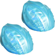2 fundas impermeables azules para casco de bicicleta, protectoras para la lluvia y el uso al aire libre.