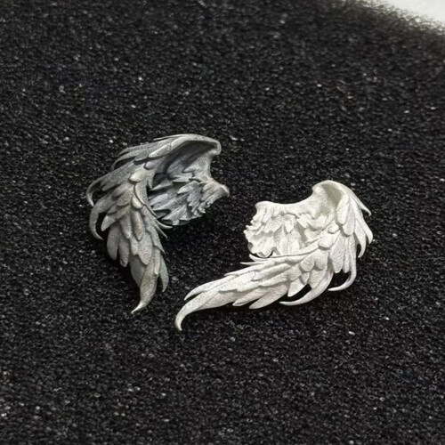 Fashionable Angel Devil Wing Earrings Unique Statement Ear Studs 1