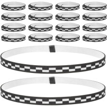Lot de 20 bandes adhésives noires résistantes à l'usure pour bords de raquettes de tennis de table