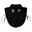 Friendly Detachable Collar with Practical Buttons for-Black 1