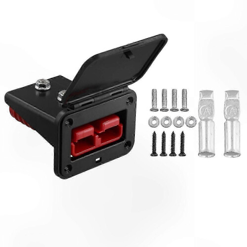 175A Anderson Plug Holder with Dust Cover, High Current Portable Connector Mounting Bracket 1