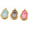 Ensemble de 2 pendentifs gothiques en acier inoxydable avec-Noir 2