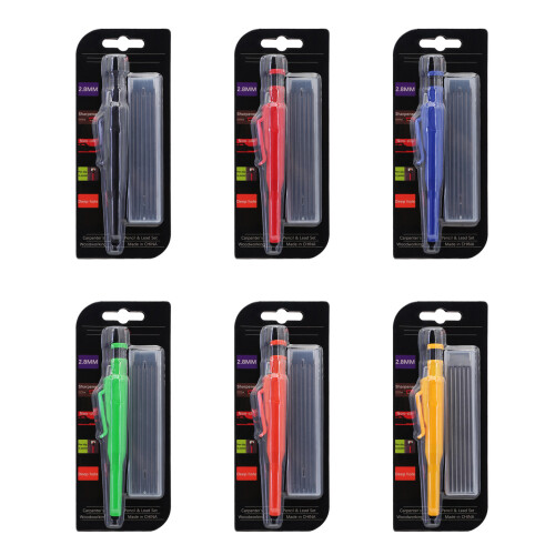 Retractable Woodworking Pencil Extra Long Carpenters-black card 1