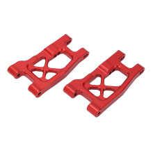 Rojo 1/18 Brazos oscilantes delanteros/traseros de aluminio 47x27x6mm