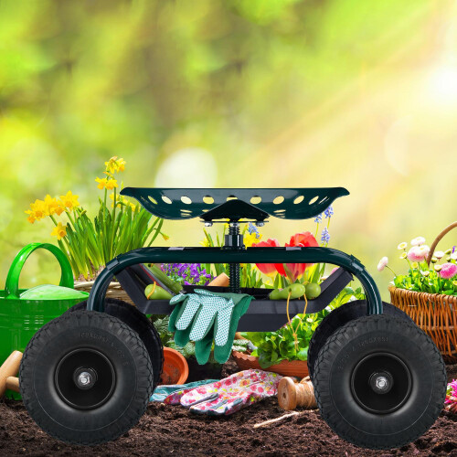 set of 2 wheels for sack cart 3.00-4 solid rubber 1