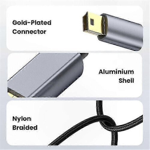 10m USB 2.0 to Mini B Male Cable for PS3 Controller, MP3 Player, Camera Charging Connection 1