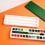 Draagbare stapelbare aquarelbak Magnetische plastic-Groente 2