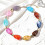 Trendy chokers ketting van harskralen, elastisch koord,-3 7