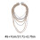 Collier cascade superposé fait à la main avec chaînes en strass, 3